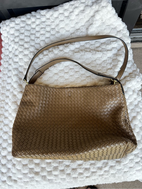 Handbags - Large Woven Tote Bag | Tan | Gold Hardware | Bottega-Inspired | Amazon Find